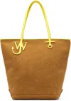 Jw Anderson Tan Tall Anchor Tote In 061 Clay/yellow
