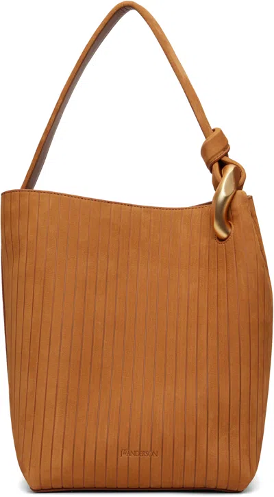 JW ANDERSON TAN 'THE JWA CORNER BUCKET' TOTE