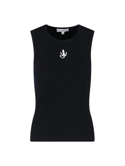 Jw Anderson Tank Top Anchor In Black