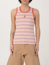 Jw Anderson J. W. Anderson Multicolored Striped Sleeveless Tank Top In Pink