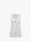 Jw Anderson J. W. Anderson 'anchor' White Cotton Tank Top In White