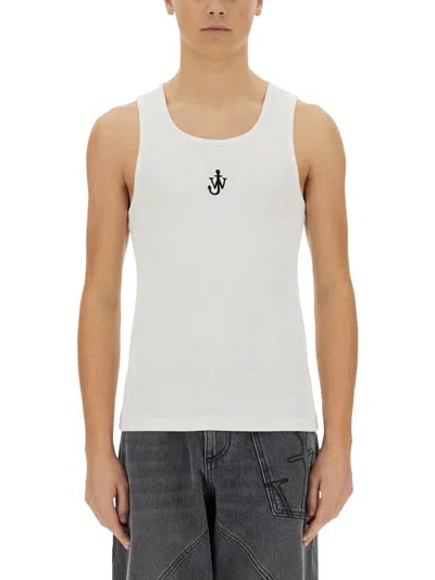 Jw Anderson Tank Top With Logo In White