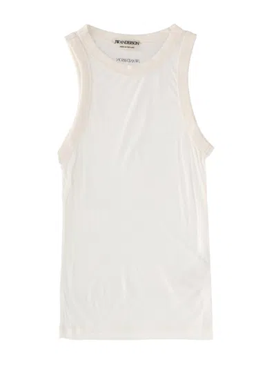 Jw Anderson Tank Top With Logo In White