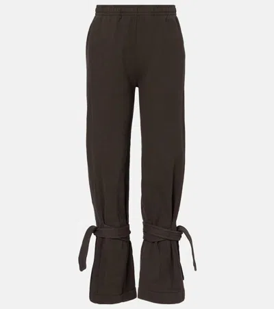JW ANDERSON TAPERED COTTON FLEECE SWEATPANTS