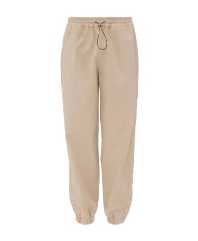 Jw Anderson Tapered-leg Track Pants In Nude