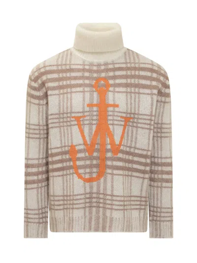 JW ANDERSON TARTAN TURTLENECK SWEATER