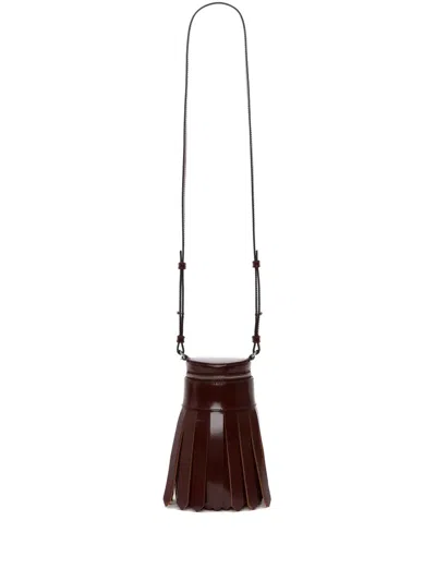 Jw Anderson Tassel-design Leather Bag In Red