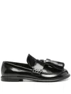 Jw Anderson Woman Loafers Dark Green Size 7 Calfskin In Black