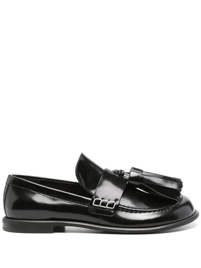 Jw Anderson Tassel-detail Loafers In Black