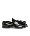Jw Anderson Tassel-detail Moccasins In Black