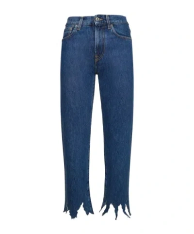 Jw Anderson Tassel Jeans In Blue