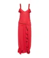 Jw Anderson Tassel Strap Twisted Dress In Red