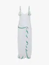 Jw Anderson Women Tassel Strap Twisted Dress In White