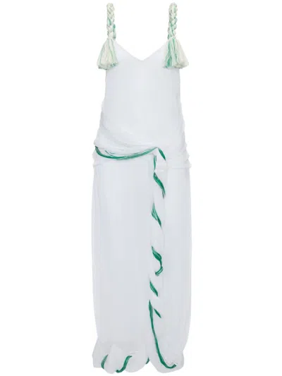 JW ANDERSON TASSEL-STRAP TWISTED DRESS