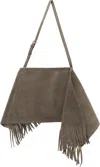 Jw Anderson Medium Scarf Bag - Suede Shoulder Bag In 927 Cobblestone