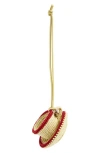 Jw Anderson Teacup Crochet Bag Charm In Brown