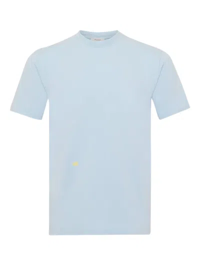 Jw Anderson Teapot-embroidered T-shirt In Blue