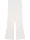 Jw Anderson Tech-jersey Flared Trousers In White