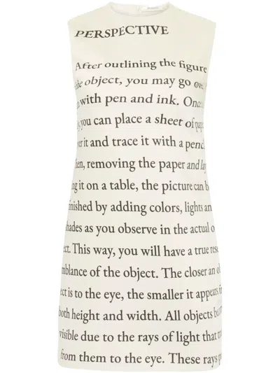 JW ANDERSON TEXT-PRINT MINI DRESS