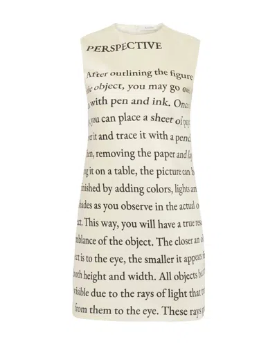 JW ANDERSON TEXT PRINT MINI SHIFT DRESS
