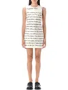 Jw Anderson Printed Silk Mini Dress In White