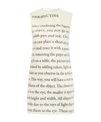 JW ANDERSON JW ANDERSON TEXT PRINT MINI SHIFT DRESS