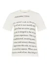 Jw Anderson Mens Ivory Text-print Cotton-jersey T-shirt In White