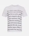 Jw Anderson W Anderson Womens Ivory Text-print Cotton-jersey T-shirt In White