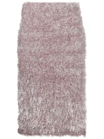 Jw Anderson Side-slit Skirt In Pink