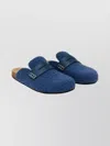 Jw Anderson Textured Round Toe Flat Sole Loafers In Blue