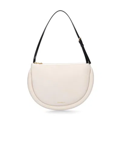 Jw Anderson The Bumper Moon Shoulder Bag In White