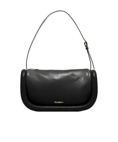 Jw Anderson The Bumper Slim Shoulder Bag In Black