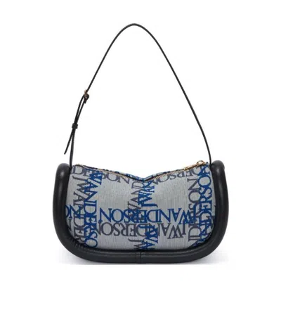 Jw Anderson The Bumper Slim Shoulder Bag In Gray