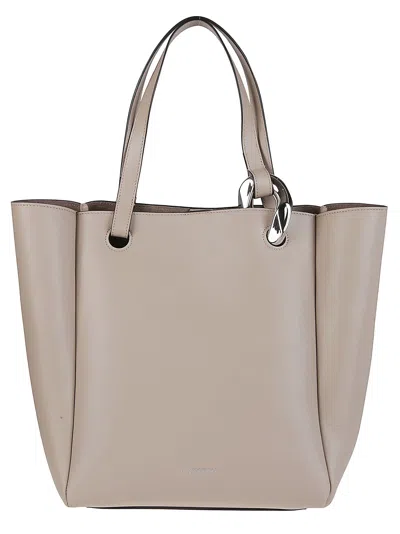 Jw Anderson J.w. Anderson The Corner Tote Bag In Taupe
