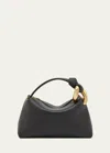 Jw Anderson Chain-embellished Leather Shoulder Bag In Black