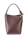 Jw Anderson J. W. Anderson Sleek Bucket Bag With Magnetic Closure In Brown