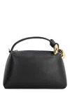 Jw Anderson Small Jwa Corner Leather Crossbody Bag In Black