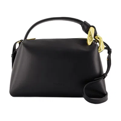 Jw Anderson The Jwa Corner Crossbody In Black