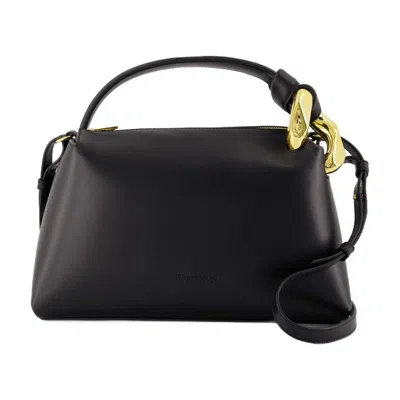 Jw Anderson The Jwa Corner Crossbody In Black