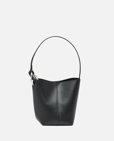Jw Anderson The Jwa Corner Small Bucket In Black