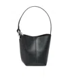 Jw Anderson Borsa A Secchiello Jwa Corner Piccola In Pelle Nera Donna