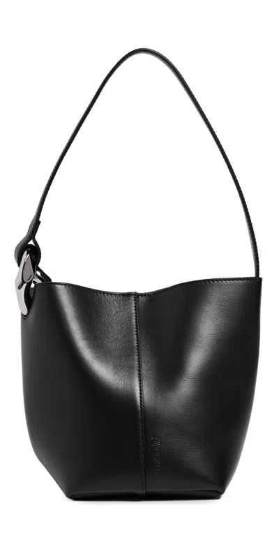 Jw Anderson The Jwa Corner Small Bucket Bag Black
