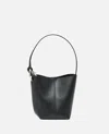 Jw Anderson Borsa A Secchiello Jwa Corner Piccola In Pelle Nera Donna In Black