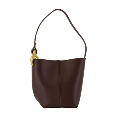 Jw Anderson The Jwa Corner Small Shoulder Bag In Brown