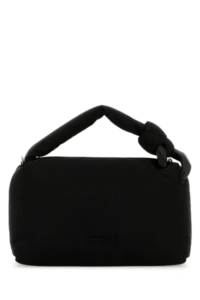 JW ANDERSON BORSA A MANO JWA PUFFY IN TESSUTO NERO DONNA
