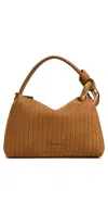 Jw Anderson Pleated Cross-body Bag Gold-tone Hardware In Brown