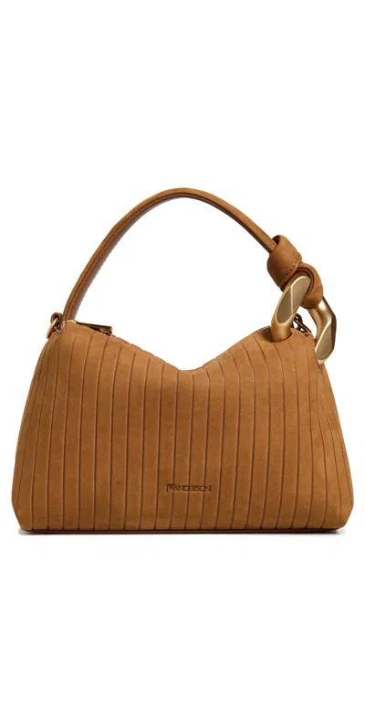 Jw Anderson The Jwa Small Corner Bag Caramel In Brown