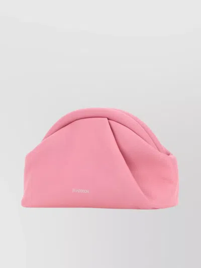 Jw Anderson The Soft Leather Clutch In Pink