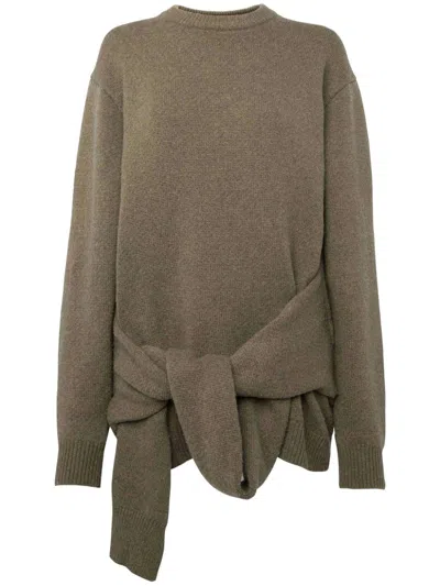 JW ANDERSON TIE-FRONT KNIT SWEATER