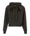 Jw Anderson Cotton Jersey Hoodie In Black